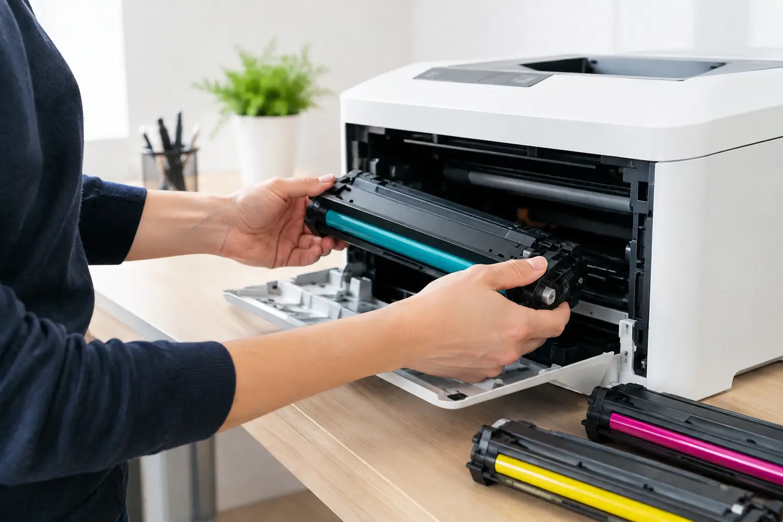 Cómo reemplazar toner de impresora sin fallos