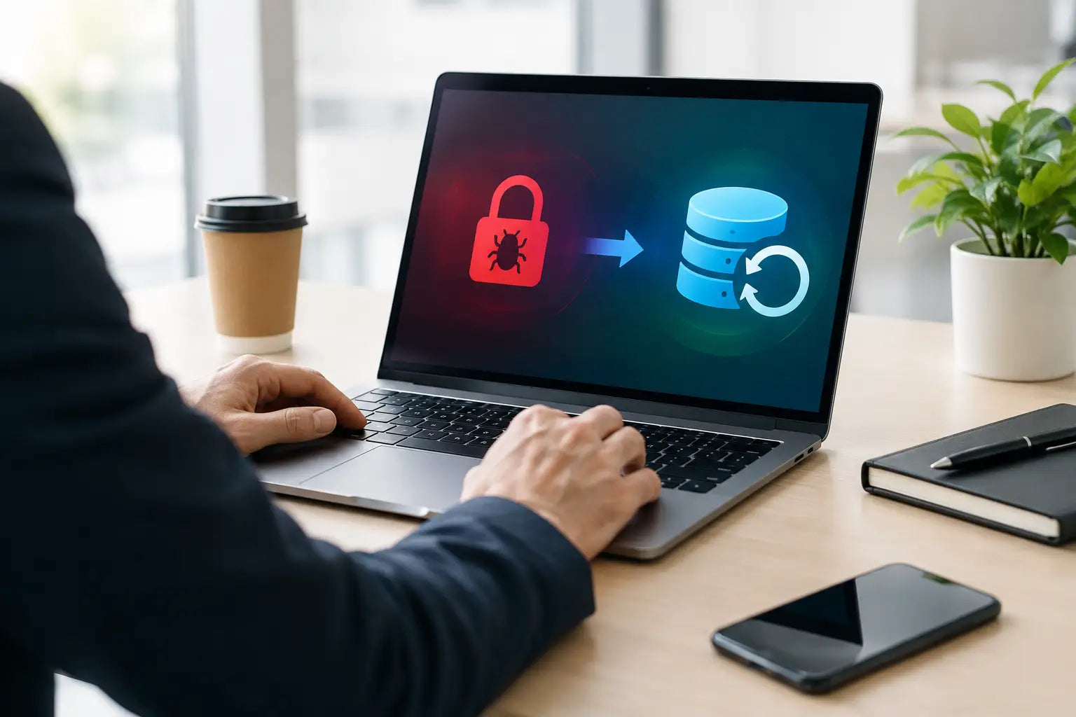 Caso de recuperación ransomware para volver a operar