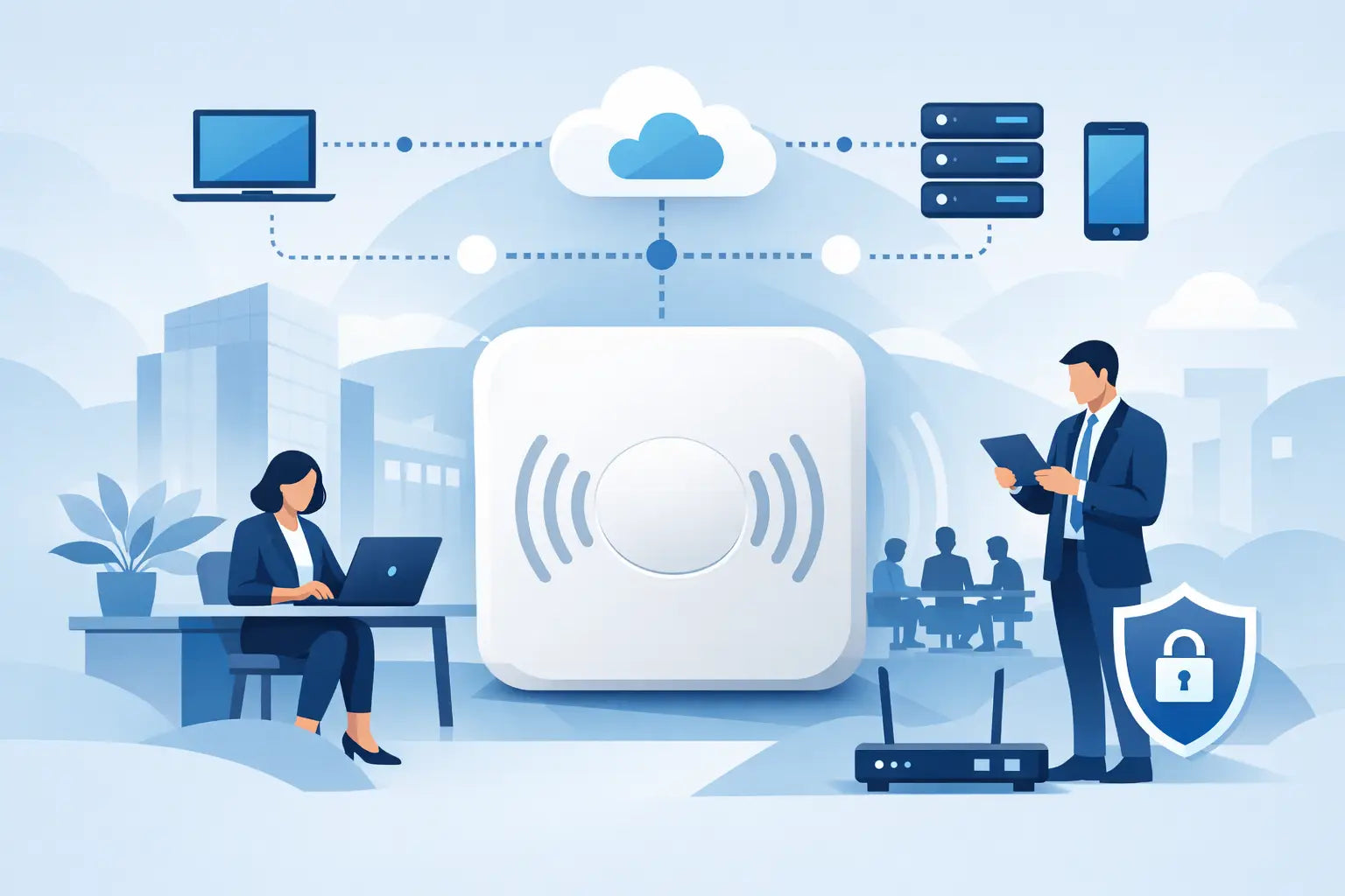 Punto de acceso WiFi empresarial: cómo elegirlo