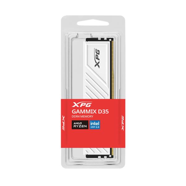 MEMORIA RAM PC 16GB ADATA XPG GAMMIX D35 DDR4 3200 MHZ CL16 1.35 V DISIPADOR BAJO PERFIL AX4U320016G16A-SWHD35