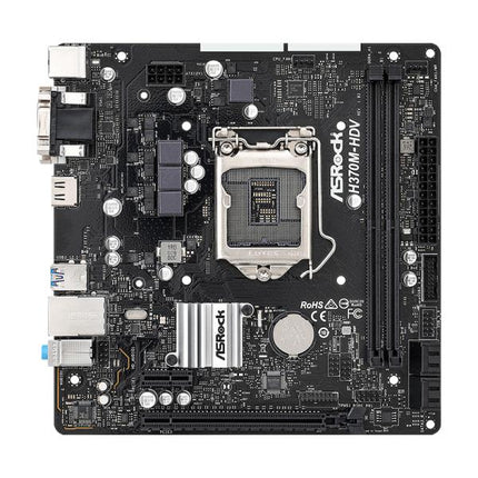 TARJETA MADRE ASROCK H370M-HDV DDR4 LGA1151 MICRO-ATX 90-MXBF40-A0UAYZ