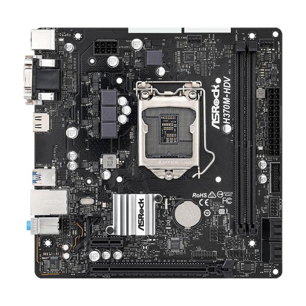 TARJETA MADRE ASROCK H370M-HDV DDR4 LGA1151 MICRO-ATX 90-MXBF40-A0UAYZ