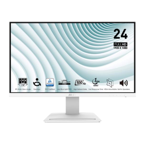 MONITOR 23.8" MSI PRO MP243XW 1920 X 1080 100HZ VA FHD LED 9S6-3PB5CH-073