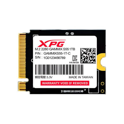 HD INTERNO 512GB SSD M.2 2230 PCI-EXPRESS XPG GAMMIX S55 SGAMMIXS55-512G-C