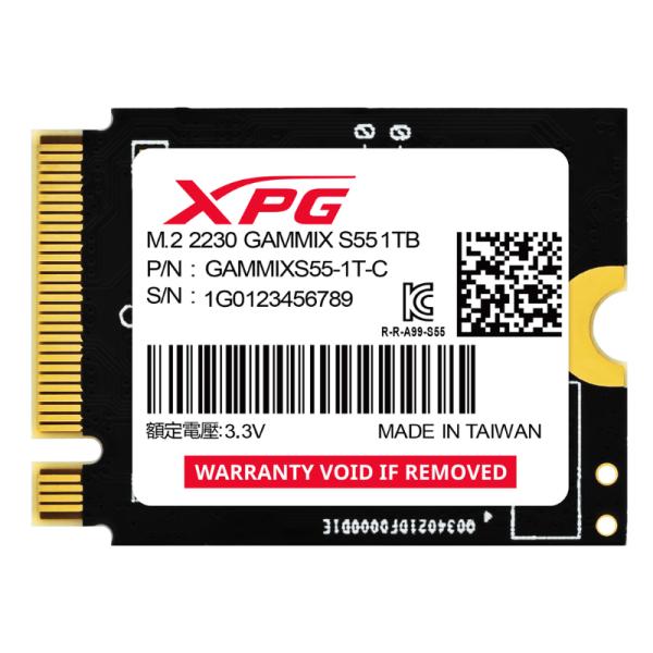 HD INTERNO 1TB SSD M.2 2230 PCI-EXPRESS XPG GAMMIX S55 SGAMMIXS55-1T-C