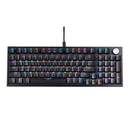 TECLADO GAMING RGB XPG SORCERER MECÁNICO ALÁMBRICO USB INGLÉS SORCERERRD-BKCES