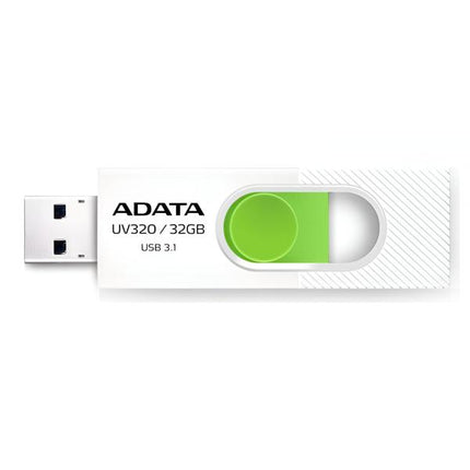 MEMORIA USB 3.2 32GB ADATA BLANCO/VERDE AUV320-32G-RWHGN