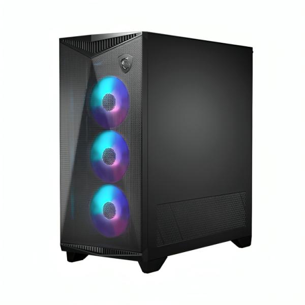 CASE GAMING RGB MSI MPG GUNGNIR 300R AIRFLOW MID TOWER VENTILADORES 4 DE 120MM 306-7G21R21-W57