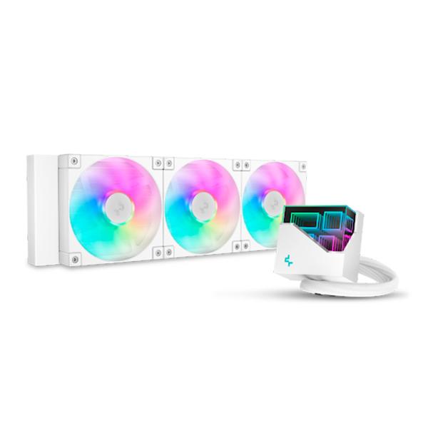 ENFRIAMIENTO LIQUIDO RGB DEEPCOOL LT360 WH AIO 360MM R-LT360-WHAMNC-G-1