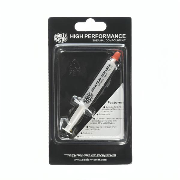 PASTA TÉRMICA  COOLER MASTER HIGH PERFORMANCE HTK 002 0.8W/M K CPU/GPU NF NA HTK-002-U1