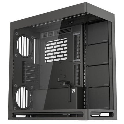 CASE GAMING  HAVN HS 420 MID TOWER SIN VENTILACIÓN INCLUIDA CON VIDRIO PANORÁMICO FRONTAL Y LATERAL HVN-CA-HS420-06