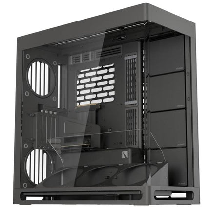 CASE GAMING HAVN HS 420 VGPU MID TOWER SIN VENTILACIÓN INCLUIDA CON VIDRIO PANORÁMICO FRONTAL Y LATERAL HVN-CA-HS420-08