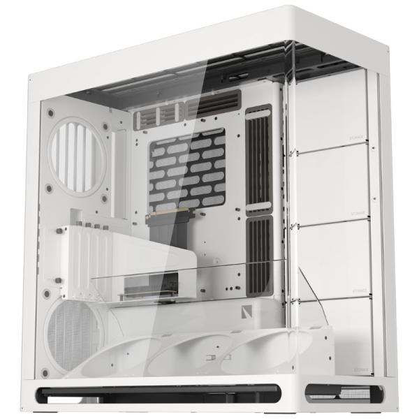 CASE GAMING HAVN HS 420 VGPU MID TOWER SIN VENTILACIÓN INCLUIDA CON VIDRIO PANORÁMICO FRONTAL Y LATERAL HVN-CA-HS420-07