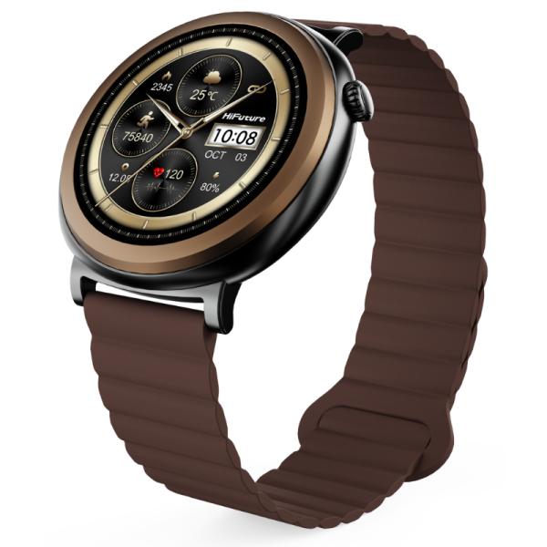 SMART WATCH HIFUTURE AURORA BANDA DE 22MM CAFE