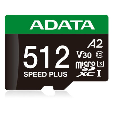 MEMORIA MICRO SDXC 512GB ADATA UD512GUI3V30A2SP-RA1 CLASE 10 180MB/S / 160MB/S