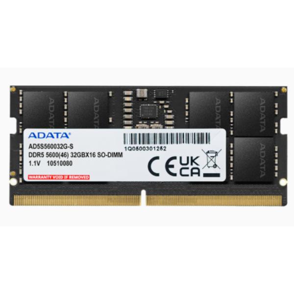MEMORIA RAM PARA LAPTOP 32GB ADATA AD5S560032G-S DDR5 5600MHZ CL46 1.1V