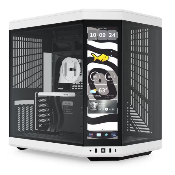 CASE HYTE Y70 TOUCH INFINITE TORRE MEDIA VIDRIO TEMPLADO CON PANTALLA TÁCTIL 14.9" GEN 3 CS-HYTE-Y70TTI-WB