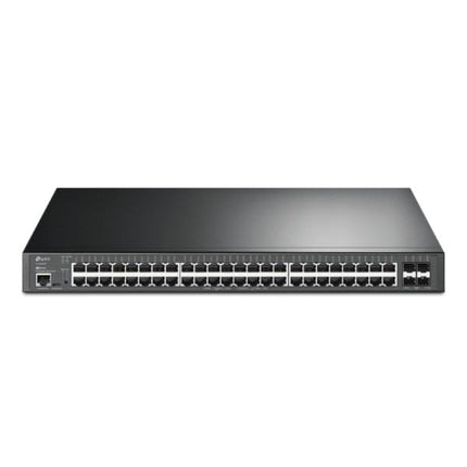 SWITCH TP LINK SG3452XP(UN) 48 PUERTOS RJ45 4 PUERTOS 10GE SFP+ 1 PUERTO RJ45 Y 1 PUERTO MICRO USB 10/100/1000 MBPS ADMINSITRABLE
