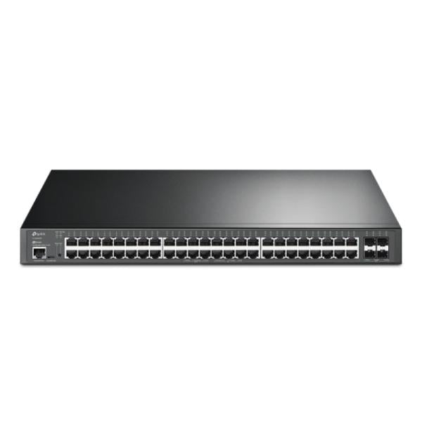 SWITCH TP LINK SG3452XP(UN) 48 PUERTOS RJ45 4 PUERTOS 10GE SFP+ 1 PUERTO RJ45 Y 1 PUERTO MICRO USB 10/100/1000 MBPS ADMINSITRABLE