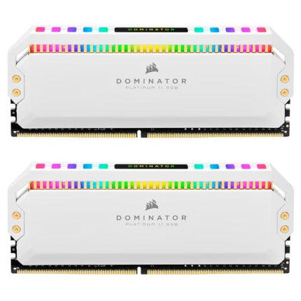 MEMORIA RAM PC 16GB (2×8GB) CORSAIR DOMINATOR PLATINUM RGB DDR4 3200MHz CL16 1.35V RGB CMT16GX4M2C3200C16W