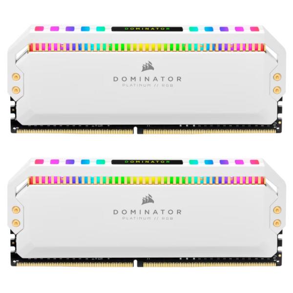MEMORIA RAM PC 16GB (2×8GB) CORSAIR DOMINATOR PLATINUM RGB DDR4 3200MHz CL16 1.35V RGB CMT16GX4M2C3200C16W