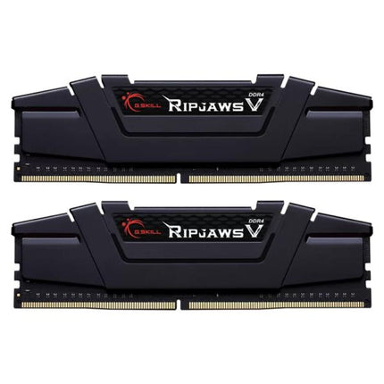 MEMORIA RAM PC 32GB (2X16GB) G.SKILL RIPJAWS V DDR4 3200MHZ CL16 1.35V NEGRO F4-3200C16D-32GVK