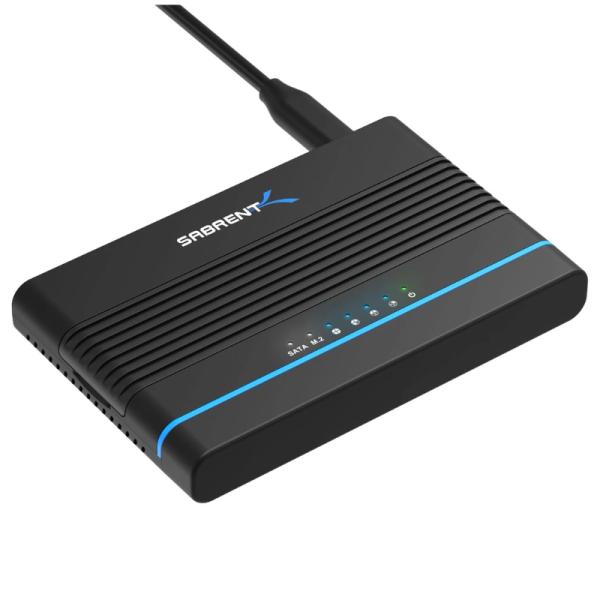 ADAPTADOR CONVERSOR SABRENT DS-UCMH USB-C A SATA PARA DISCOS DUROS DE 2.5  Y 3.5 PULGADAS