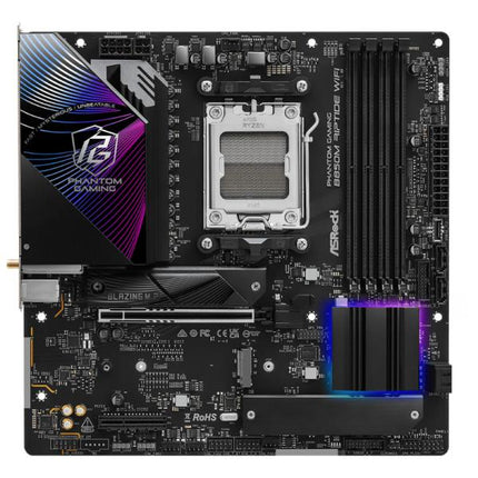 TARJETA MADRE ASROCK B850M RIPTIDE WIFI AM5 MICRO-ATX DDR5