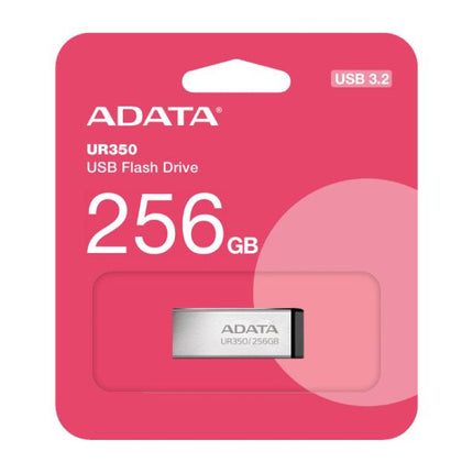 MEMORIA USB 256GB ADATA UR350 USB 3.2 100 MB/S UR350-256G-RSR/BK
