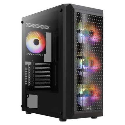 CASE RGB AEROCOOL BEAM-G-BK-V2 MID TOWER VENTILADORES 4 DE 120MM CON VIDRIO VIDRIO LATERAL Y FRONTAL ACCM-PV37043.11