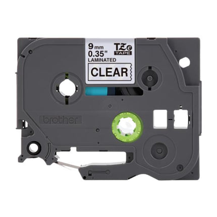 CINTA LAMINADA BROTHER TZE121 9MM X 8M FONDO TRANSPARENTE