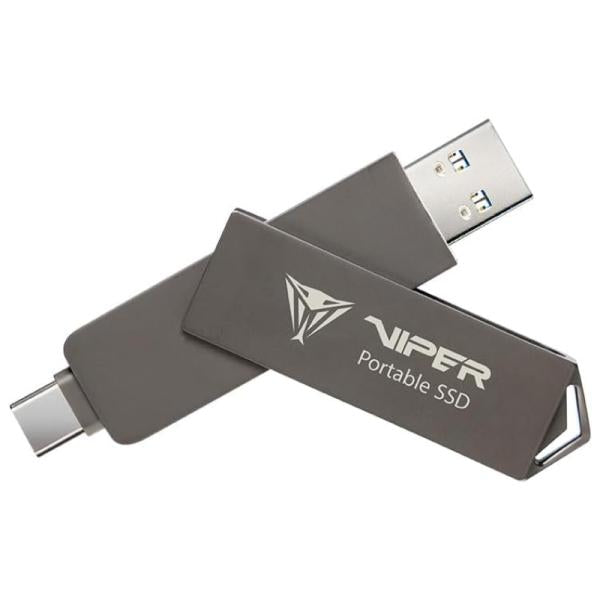 HD EXTERNO SOLIDO 2TB PATRIOT PVP30 DUO COMPACT USB 3.2 GEN2 TYPE-C /A 1,000/1,000 MB/S PVP302TB28UDG
