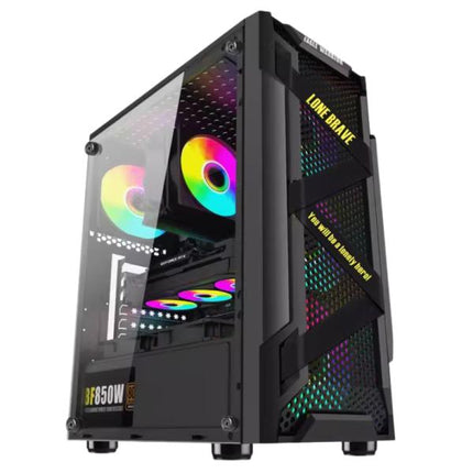 CASE RGB EAGLE WARRIOR CG08Q3RA003C VENTILADORES 3 DE 120MM VIDRIO LATERAL Y MALLA