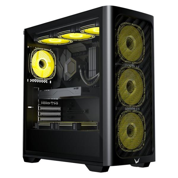 CASE ARGB FORMULA V LINE AIR POWER G3 PLUS BLACK MID TOWER VENTILADORES 6 DE 120MM CON MALLA FRONTAL Y VIDRIO LATERAL 4711401663652
