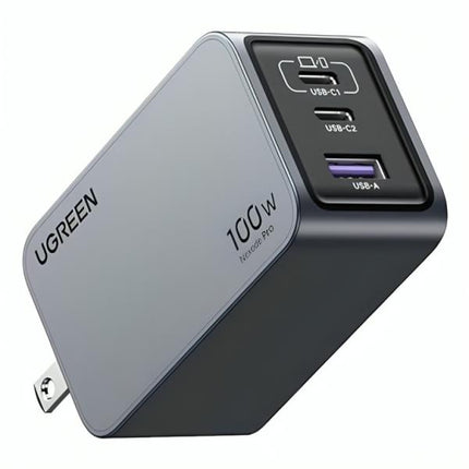 CARGADOR UGREEN NEXODE PRO 100W 3 PUERTOS DE CARGA RAPIDA 25873