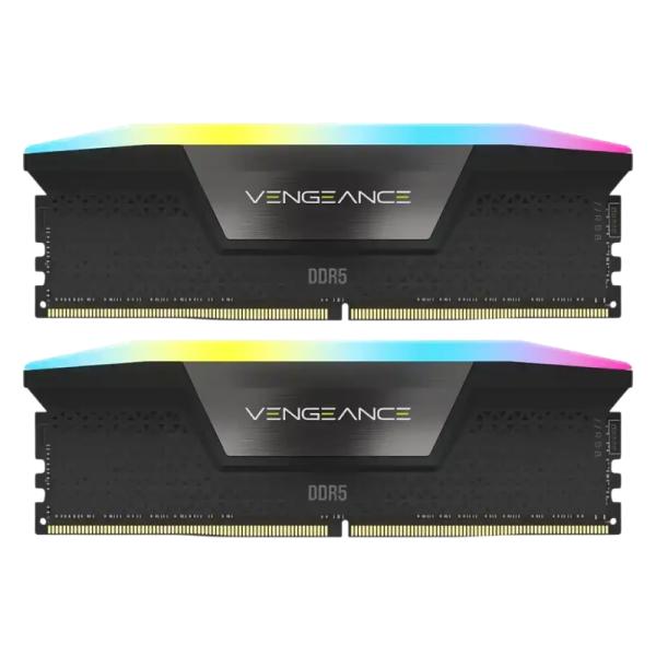 MEMORIA RAM PARA PC CORSAIR VENGEANCE RGB 16GB (2X8GB) DDR5 5200 MHZ CMH16GX5M2B5200C40