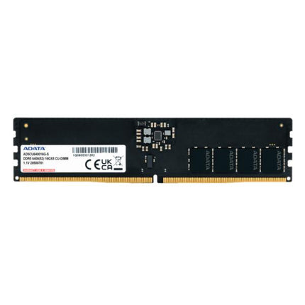 MEMORIA RAM PC 16 GB ADATA AD5CU640016G-S DDR5 CUDIMM 6400 MT/S CL52-52-52 1.1 V