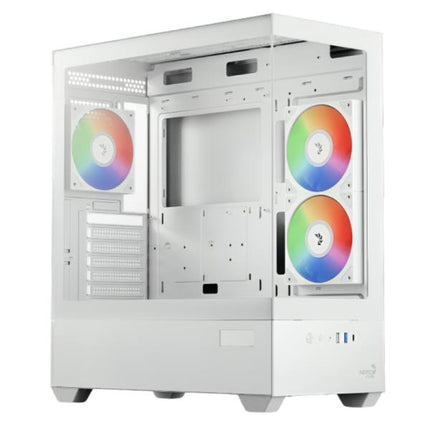 CASE GAMING RGB AEROCOOL P500D DIGI-G-WT-V1 MID TOWER VENTILADORES 3 DE 120MM CON PANEL FRONTAL Y LATERAL ACCM-PN07033.21