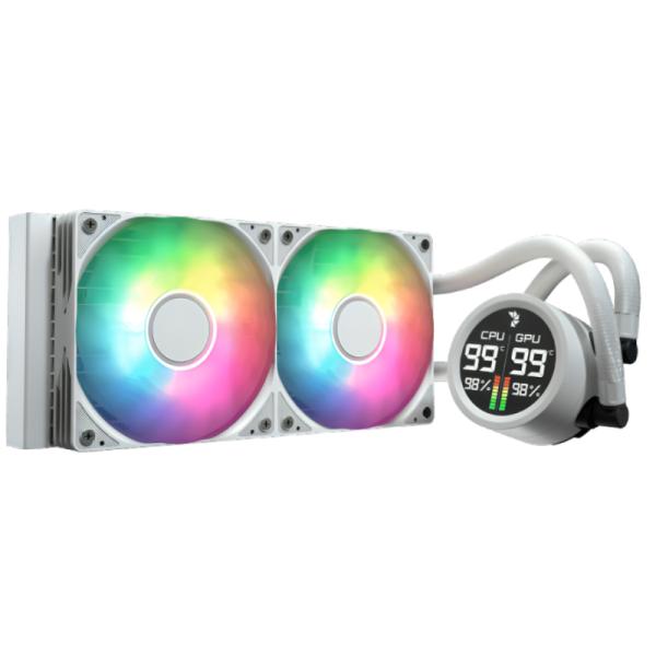 ENFRIAMIENTO LIQUIDO RGB AEROCOOL ABYSS L240R DIGI WHT AIO 240MM  LGA115X-1851/ AM5/AM4 ACLA-AD24117.21