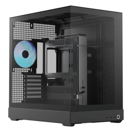 CASE RGB APNX V2-F-BK-V1 MID TOWER VENTILADORES 3 DE 120MM CON PANEL FRONTAL Y LATERAL APCM-VI03143.11