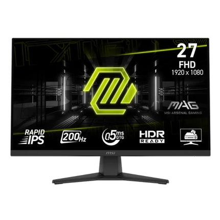 MONITOR MSI MAG 272F 27" PLANA 1920 X 1080 FHD 200HZ RAPID IPS ADAPTIVE-SYNC HMDI / DISPLAYPORT 9S6-3CE51T-002