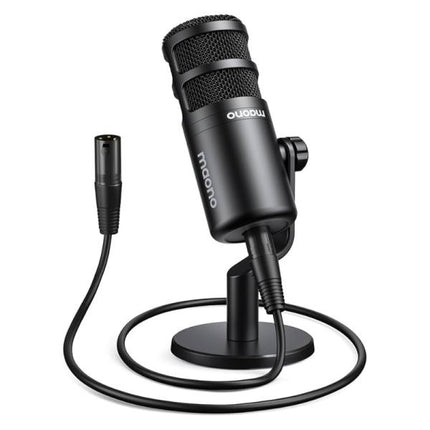 MICROFONO MAONO PD100 ALÁMBRICO USB/XLR CON SOPORTE DE SOBREMESA NEGRO