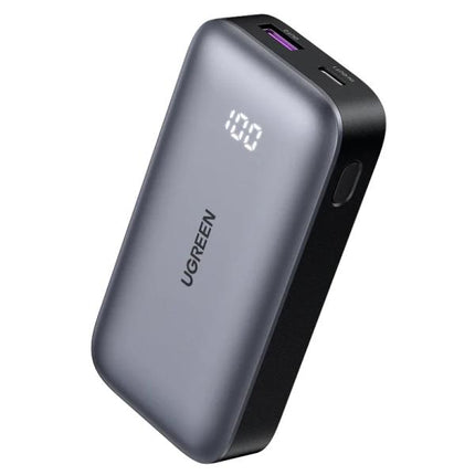 POWER BANK UGREEN PB502 1C1A 10000MAH USB-C / USB-A PANTALLA LED CARGA RÁPIDA 30W 25185 GRIS