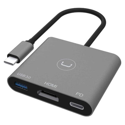HUB UNNO TEKNO HB1011GY 4 PUERTOS USB 3.0 5 GBPS