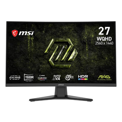MONITOR GAMING MSI MAG 275CQDF X24 27 PULG CURVA WQHD 240HZ VA FREESYNC PREMIUM 9S6-3CE91H-027