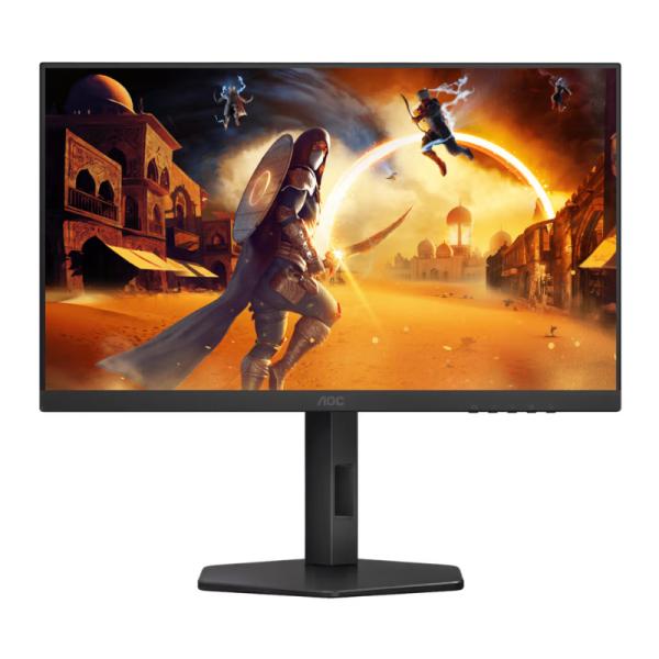 MONITOR GAMING AOC 24G4HX 24 PULG PLANA FHD 200HZ IPS DP1.4/HDMI 2.0 PIVOT 90° NEGRO
