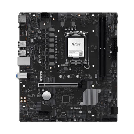 TARJETA MADRE MSI PRO B860M-E LGA 1851 MICRO-ATX DDR5 911-7E45-004 NEGRO