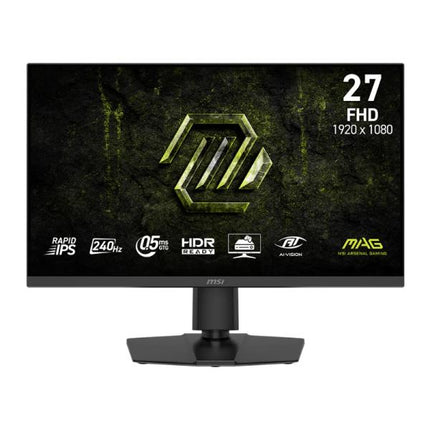 MONITOR GAMING MSI MAG 272PF X24 27 PULG PLANA 1920 X 1080 FHD 240HZ IPS ADAPTIVE-SYNC ALTAVOCES 2X2W 9S6-3CE59T-023 NEGRO