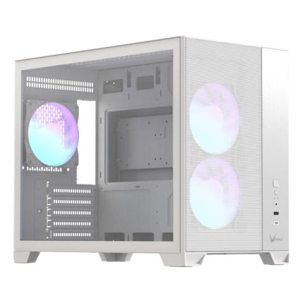 CASE RGB FORMULA V AIR MESH G6 PLUS WHITE AR MID TOWER 3X120MM PANEL FRONTAL DE ACERO/PLASTICO SIN FUENTE DE PODER 4711401667339 BLANCO