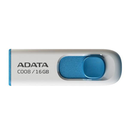 MEMORIA USB 2.0 16GB ADATA  WHITE+BLUE AC008-16G-RWE